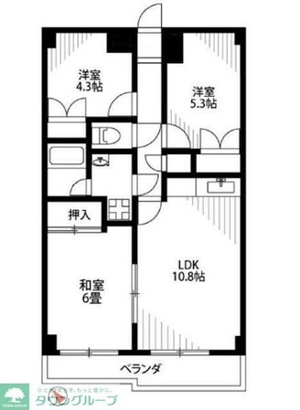 エスポワールの物件間取画像